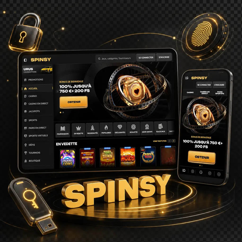 Guide de connexion sécurisée au compte Spinsy : identifiants, authentification et accès au tableau de bord