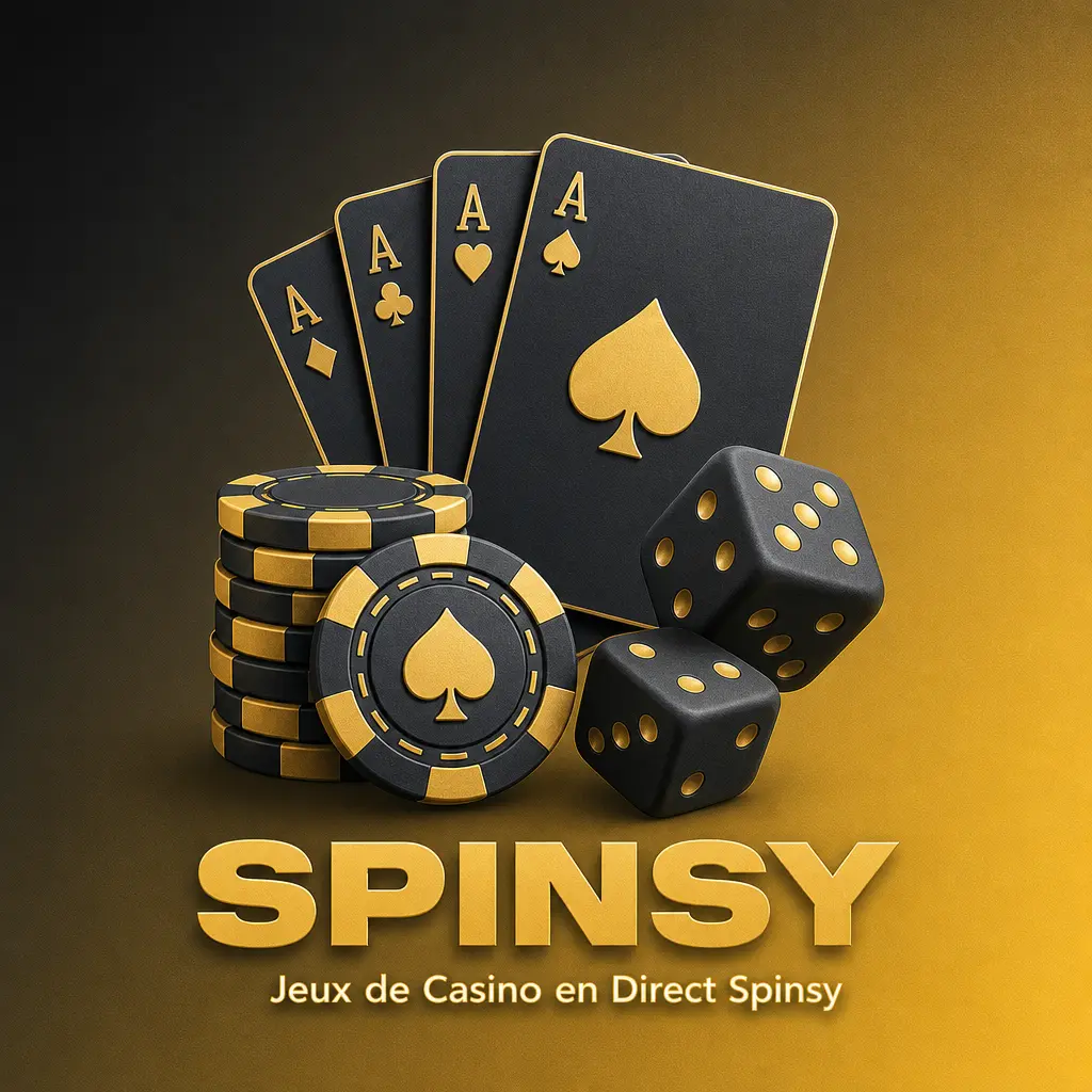 Roulette, baccara, blackjack, poker, jeux TV et dés en direct : découvrez les jeux de casino en direct proposés par Spinsy.