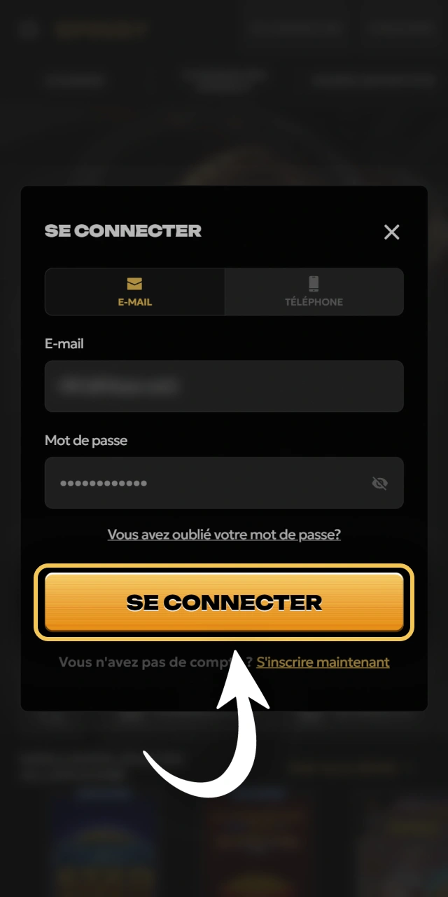 Connectez-vous à votre espace membre sur Spinsy officiel France.
