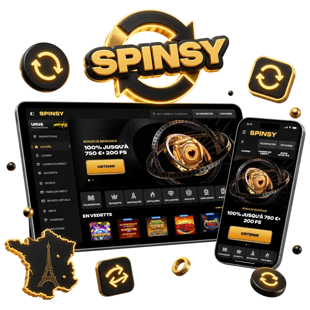Mise à jour de l'application Spinsy sur Android pour bénéficier des dernières fonctionnalités et de la sécurité.