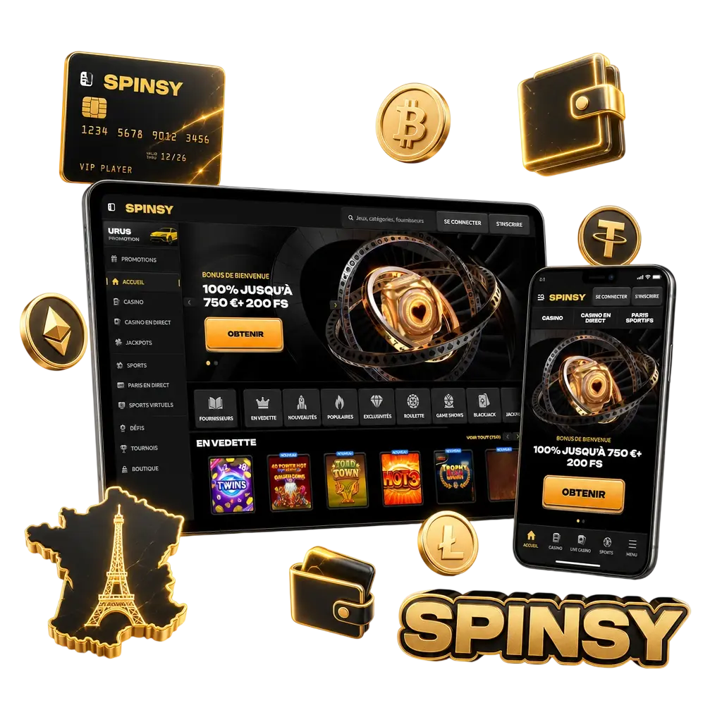 Paiements sécurisés dans l'application Spinsy : cartes, portefeuilles électroniques et cryptomonnaie pour les joueurs en France