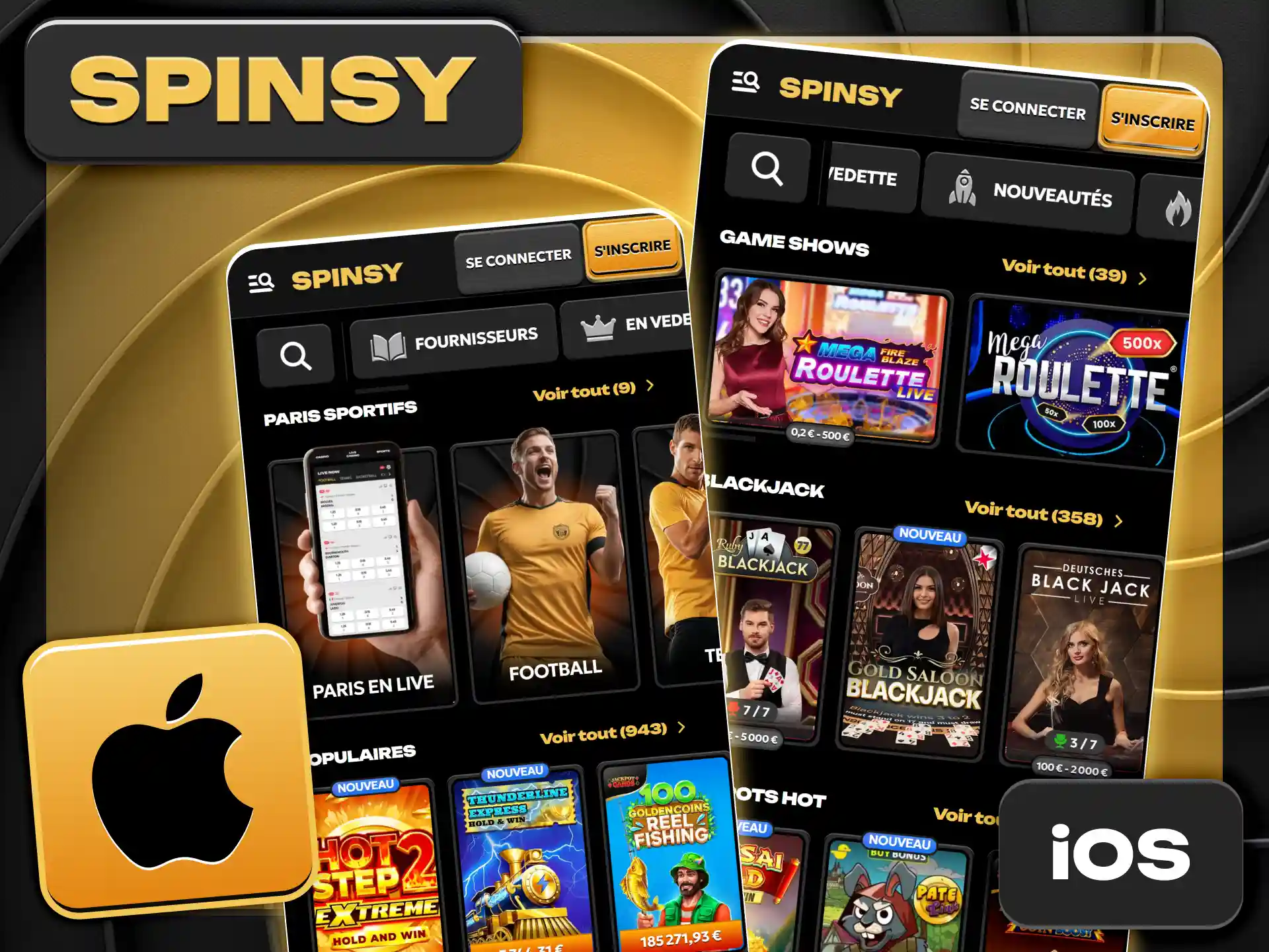 Installez le raccourci mobile iOS dédié pour Spinsy officiel.