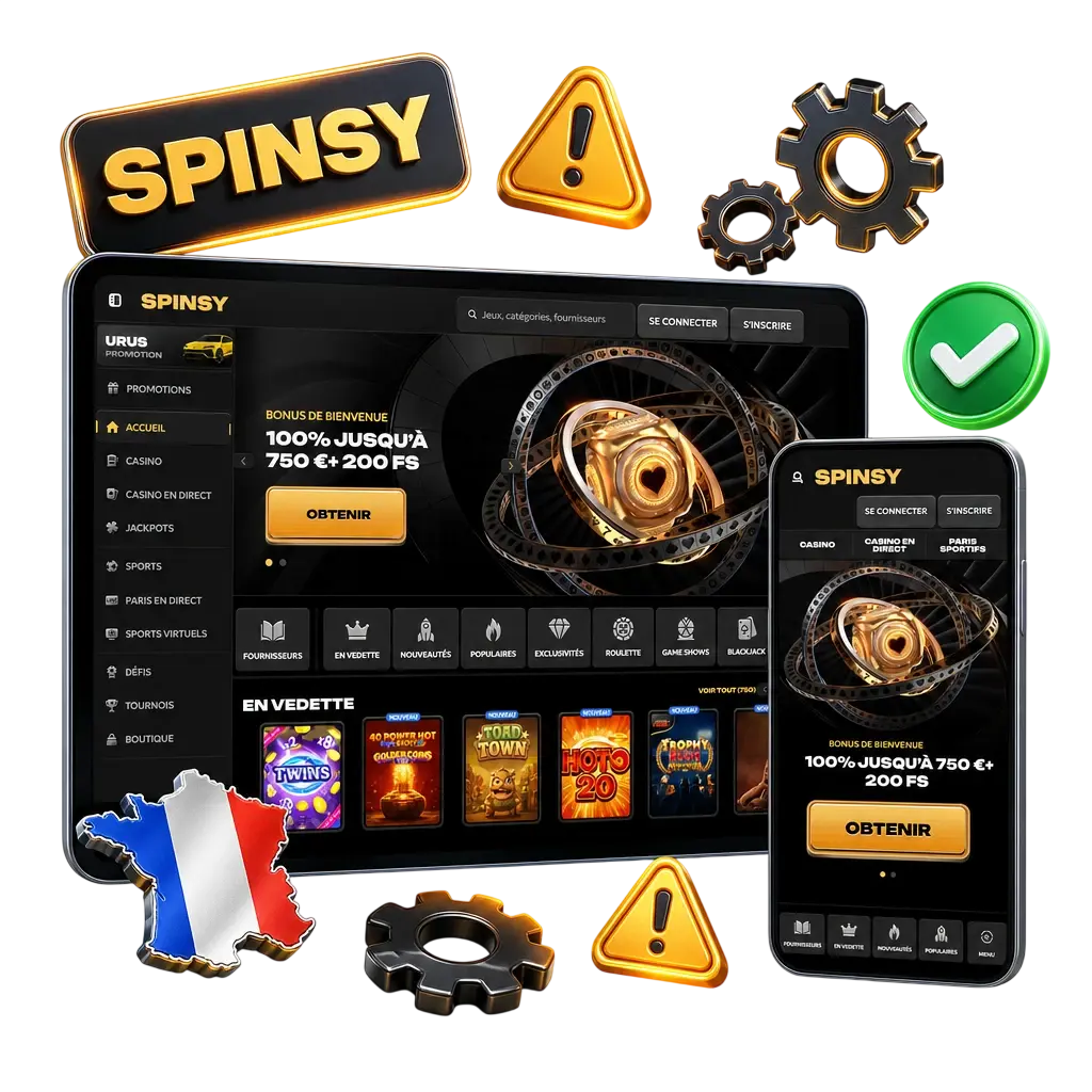 Illustration des problèmes de paiement courants sur Spinsy et solutions pour les joueurs en France