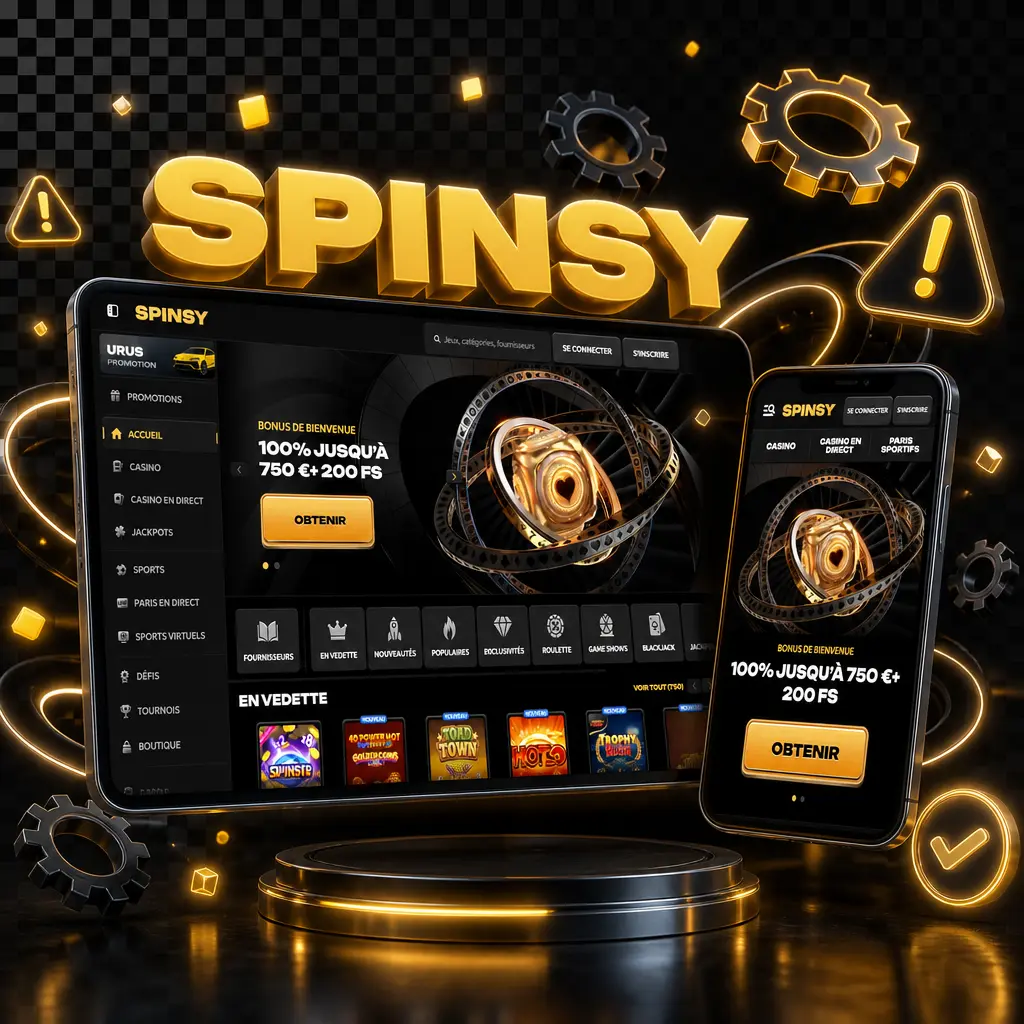 Solutions aux problèmes courants lors de l'inscription sur Spinsy : e-mail, téléphone, devise EUR et captcha.