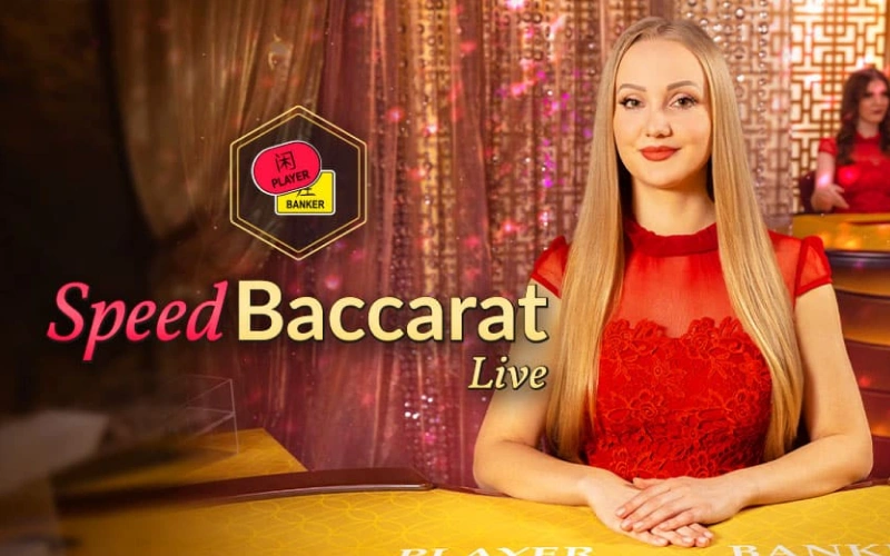 Enchaînez les mains rapides sur la table Speed Baccarat Spinsy.