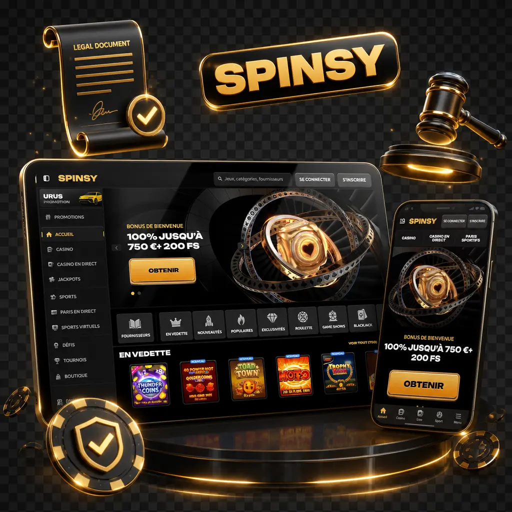 Conditions requises pour créer un compte joueur sur Spinsy : âge légal, un seul compte, informations exactes et acceptation des règles.