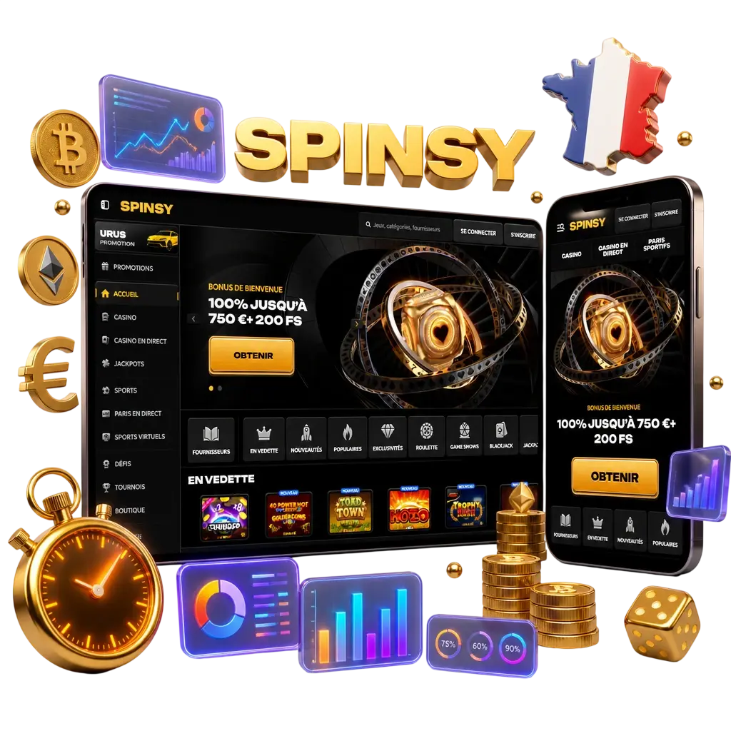 Spinsy dépôt : méthodes de paiement, montants min/max, délais et frais pour les joueurs en France