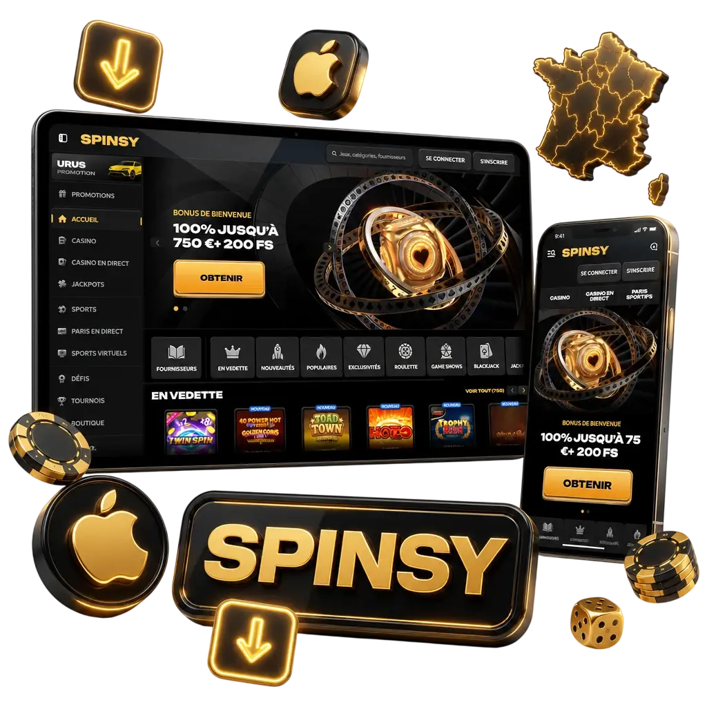 Guide en 5 étapes pour installer l'application Spinsy sur iOS via Safari et l'ajouter à l'écran d'accueil.