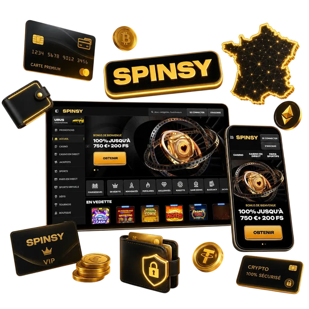 Transactions sécurisées sur Spinsy : dépôts et retraits rapides via Visa, Skrill, Bitcoin ou virement bancaire avec chiffrement SSL.